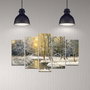 Wallity Cuadro Decorativo de MDF 5 Piezas Multicolor